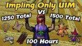 1250 Vs 1500 Total, Spawning Dragon/Lucky Implings (100 Hours) – Impling Only UIM Series (#39)