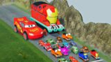 Big & Small Lightning McQueen Boy, King Dinoco vs Tow Mater,Pixar Car vs DOWN OF DEATH – Max 19