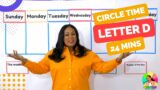 Circle Time with Ms. Monica – Songs for Kids, Letter D, Number 2 – Episode 7