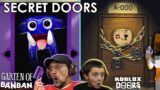 2 Secret Doors in Garten of Ban Ban & Roblox Doors Hotel Update A-000 (FGTeeV 2 Games in 1)