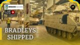 60 U.S. Bradley IFV Enroute to Ukraine! Combat Clips Reaction