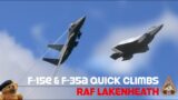 AMAZING: F15E Strike Eagle & F-35A Lightning Unrestricted Take-offs | RAF Lakenheath USAF 20.01.23