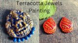 Applying acrylic paint on Terracotta jewellery | Avoid dull looking jewel | Handmade beautiful sets