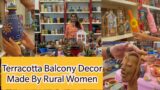 Balcony Decor, Terracotta Handicrafts, Ceramic Pots, Lanterns || Zindagi Unlimited Telugu Vlogs