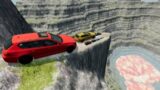 Big & Small Cars Doing Leap of Death into the Crater of a Volcano | BeamNG Drive