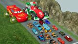 Big & Small Lightning McQueen Boy, King Dinoco vs Tow Mater,Pixar Car vs DOWN OF DEATH – Max 18