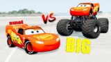Big & Small Lightning McQueen vs CHALLENGES OF DEATH in BeamNG.drive