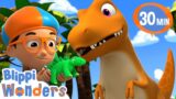 Blippi Wonders – Blippi Meets A Dinosaur + More! | Blippi Animated Series | Kids Cartoon
