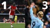 CITY BEATS ARSENAL IN LONDON AND TAKES OVER THE TOP OF THE PREMIER LEAGUE