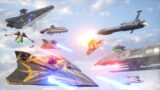 CLONE WARS: Starfighter Battle Loop – A Star Wars Fan Short Render [UE5]