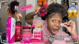 Doing VIRAL Claw-Clip Ponytail ONLY using PINK products