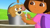 Dora with dog Perrito saves Boots| Dora and Perrito to the Rescue |Season 8 River  can rescue Boots.