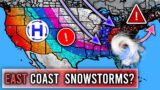 East Coast Expected to See Major Snowstorms to Close out Winter?! Finally some Cold and Snow!