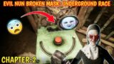Evil nun broken mask: Underground race/Mask collection part-2/on vtg!