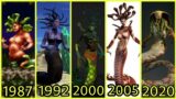 Evolution of Medusa in 22 different games[1987 – 2020]