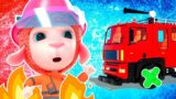 Fire truck to the rescue | Let's help fix your car | Funny Stories for Kids