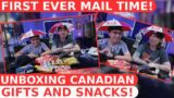 First Canadian Mail Time! Unboxings Gifts And Snacks! | Australian Reacts | AussieTash