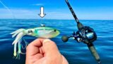 Fishing this *NEW* SQUID JIG! in the GULF for LUNCH! [Catch, Clean, Cook]