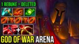 GOD OF WAR Rebuke Crit with Stygian Desolator Mars TRULY 1 Shot = Clear Path Epic Game Dota 2