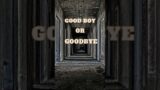 GOOD BOY OR GOODBYE