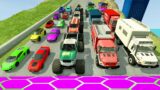 HT Gameplay Crash # 798 | Monster Trucks vs Massive Speed Bumps – Cars vs DOWN OF DEATH Thorny Road
