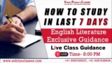 How To study In Last Days . Revision Topics  UGC NET ENGLISH LITERATURE.