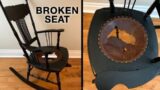How to Repair a Broken Rocking Chair – a Restoration by Fixing Furniture #Leather
