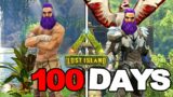 I Survived 100 Days Of Hardcore Ark Survival Evolved (Lost Island) Modded