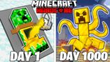 I Survived 1000 Days as a GOLDEN CREEPER In Hardcore Minecraft (Full Story)