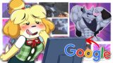 ISABELLE GOOGLES DEATH THE WOLF (PUSS IN BOOTS 2)