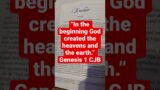 “In the beginning God created the heavens and the earth.” 1 Genesis 1 | CJB | Complete Jewish Bible