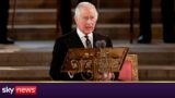 King Charles III addresses Parliament for first time