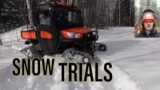 Kubota X1100C RTV With Tracks – Snow Trials -E147
