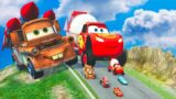 LIGHTNING McQUEEN, BIG TOW MATER, and Mack Truck in BEAMNG DRIVE – The Ultimate Showdown