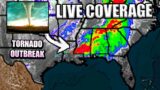 LIVE COVERAGE – Tornado Outbreak – Tornadoes On The Ground – Live Weather Channel