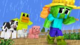Monster Farm : Baby Zombie and Baby Animals Season 1 All Episode – Sad Story – Minecraft Animation