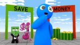Monster School: Money run challenge – Blue's House Robbery Plan | Minecraft Animation