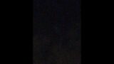 Out of Focus Birds Filmed Flying in a Flock at Night Confused as Fleet of Alien Flying Saucer Orbs