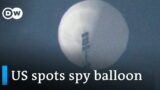 Pentagon tracks suspected Chinese spy balloon over US I DW News