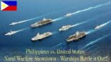 Philippines vs United States, Naval Warfare Showdown – Warships Battle it Out!!