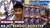 RB-01: Rising Wind Booster Case Unboxing! (Digimon Card Game)