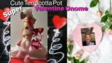 Really Cute Terracotta Pot Valentine Gnome