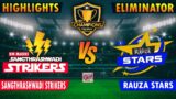 SANGTHRASHWADI STRIKERS VS RAUZA STARS | HIGHLIGHTS | KBNCT 2023 | MATCH 30 | QUALIFIER 1