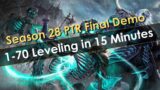 Saved the Best for Last, Necromancer Leveling in 15 Minutes! Diablo 3 Season 28 PTR