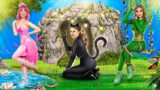 Secret Room for Triplets! Panther Girl vs Flamingo Girl vs Snake Girl