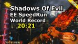 Shadows Of Evil Easter Egg Speedrun World Record Solo 20:21 new strats
