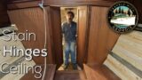 Stain, Hinges, Ceiling – #350 – Boat Life – Living aboard a wooden boat – Travels With Geordie