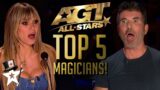 TOP 5 Magician Auditions from America's Got Talent: All Stars!