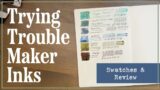 TRYING TROUBLEMAKER INKS | Swatches and Reviews | Fountain Pen Ink