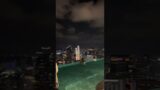 The Marina Bay Sands infinity pool at night